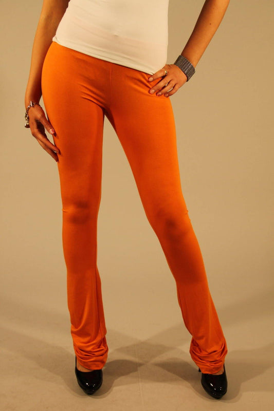 Patrizia Pepe Chic Orange Elastic Waist Leggings