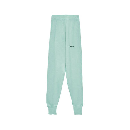Hinnominate Mint Green Wool Blend Tracksuit Trousers
