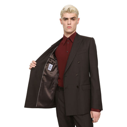 Dolce & Gabbana Brown Wool Suit