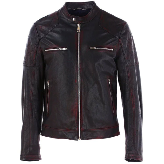 Dolce & Gabbana Black Leather Di Capra Jacket