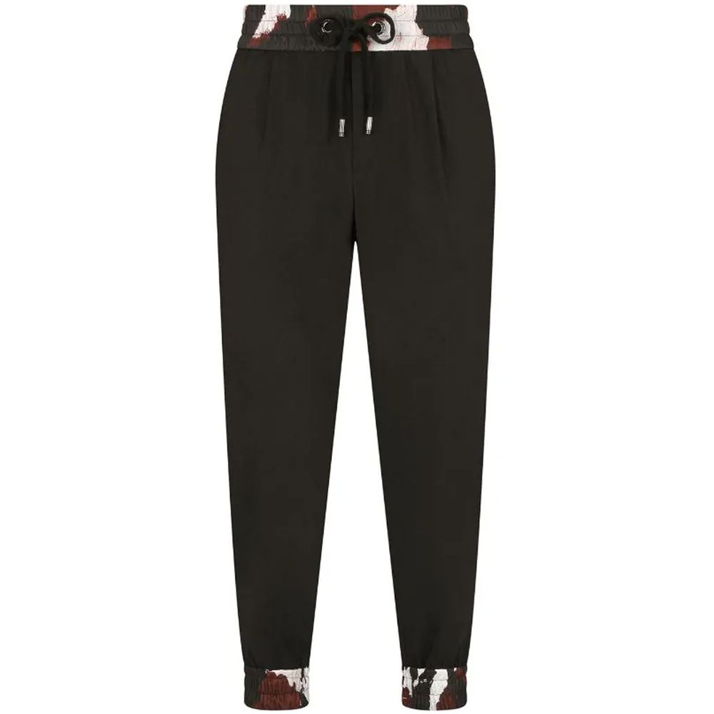 Dolce & Gabbana Black Wool Jeans & Pant