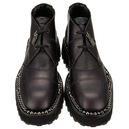 Dolce & Gabbana Black Leather Di Lambskin Boot
