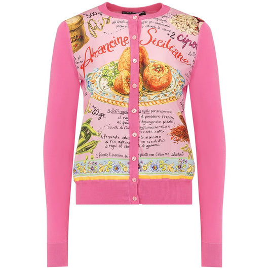 Dolce & Gabbana Pink Silk Sweater