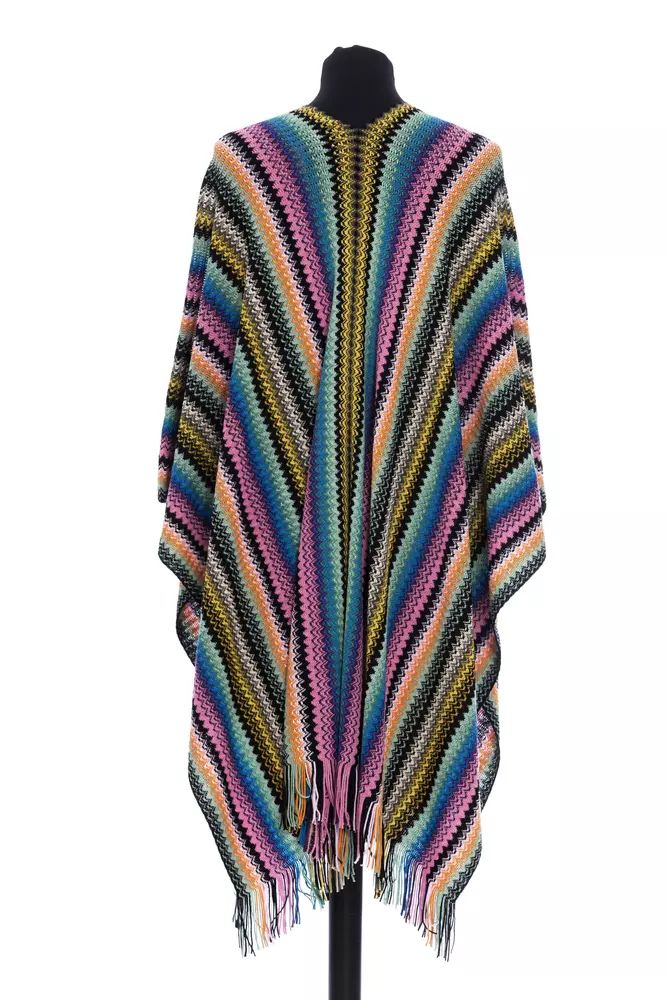 Missoni Geometric Fantasy Fringed Poncho