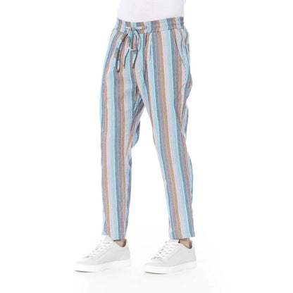 Distretto12 Light Blue Polyester Jeans & Pant