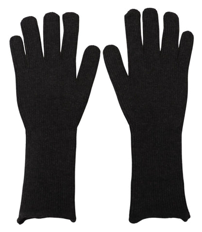 Dolce & Gabbana Elegant Silk Blend Winter Gloves