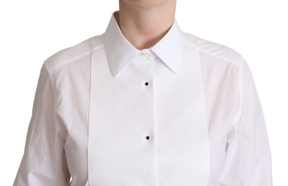 Dolce & Gabbana Elegant White Poplin Dress Shirt