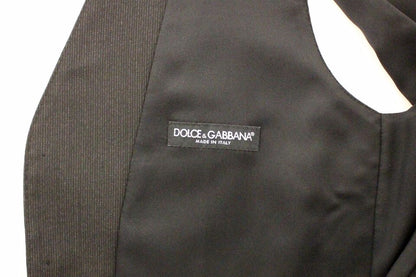 Dolce & Gabbana Classic Gray Wool Blend Dress Vest
