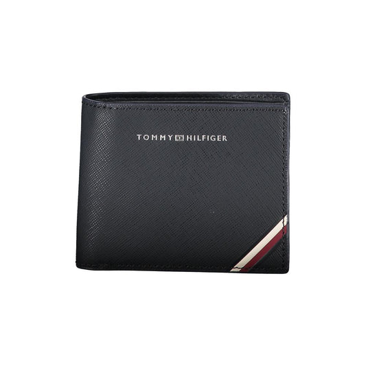 Tommy Hilfiger Classic Blue Leather Dual-Card Wallet