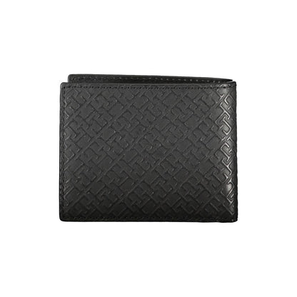 Tommy Hilfiger Elegant Leather Double Card Wallet with Contrast Details