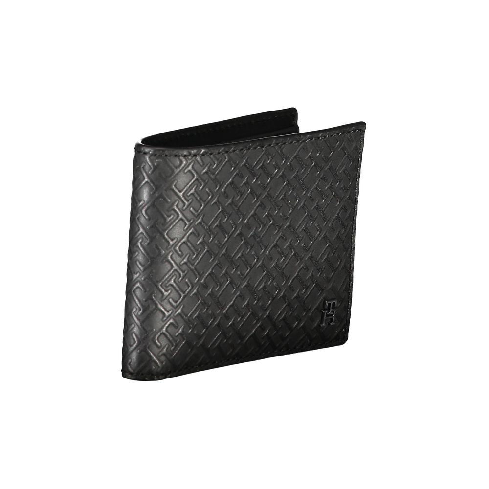 Tommy Hilfiger Elegant Leather Double Card Wallet with Contrast Details