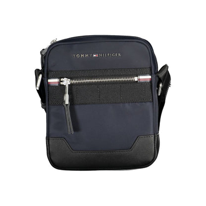 Tommy Hilfiger Chic Blue Shoulder Bag with Contrasting Details