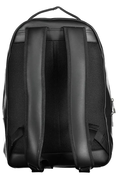 Tommy Hilfiger Sleek Black Contrasting Detail Backpack
